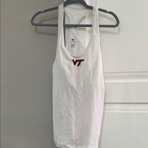 Colosseum Virginia Tech (VT) White Backless Tank Top